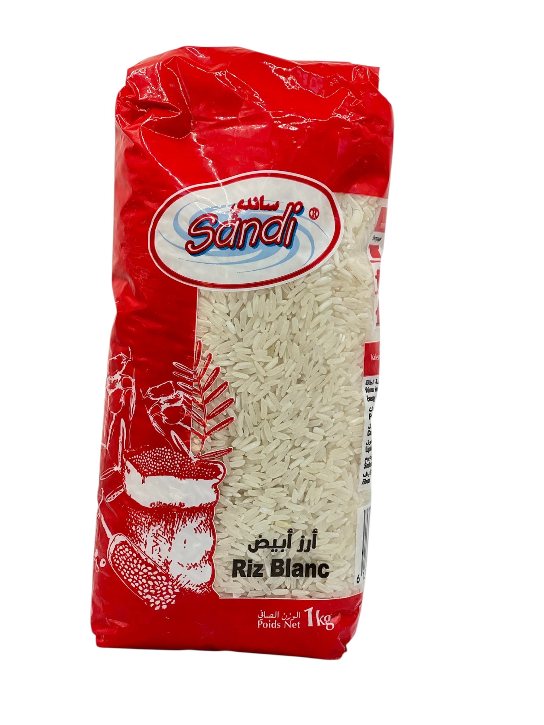 ارز ساندي ابيض 1كلغ